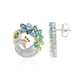 Pendientes en plata con Topacio azul suizo (Gems en Vogue)