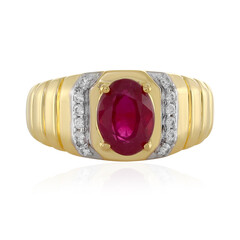 Anillo en plata con Rubí de Madagascar