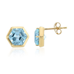 Pendientes en plata con Topacio azul cielo