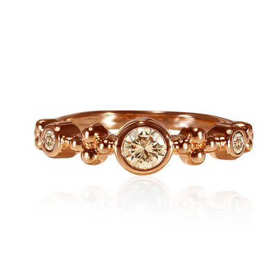 Anillo en oro con Diamante rosa de Francia de Argyle SI1 (Annette)