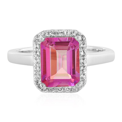 Anillo en plata con Topacio aniversario