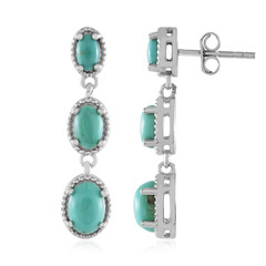 Pendientes en plata con Campitos turquesas