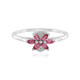 Anillo en plata con Turmalina rosa de Brasil