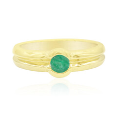 Anillo en plata con Esmeralda de Zambia
