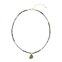 Collar en plata con Ammolita
