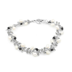 Brazalete en plata con Perla Freshwater