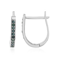 Pendientes en plata con Zafiro Montana