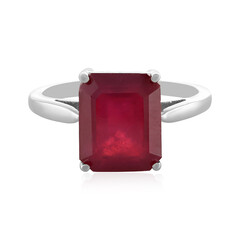 Anillo en plata con Rubí de Madagascar