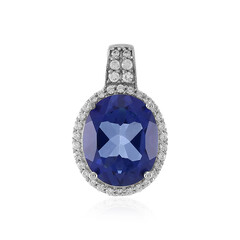 Colgante en plata con Topacio azul royal
