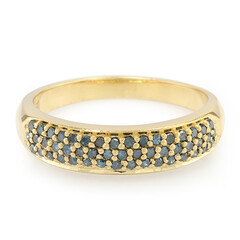 Anillo en plata con Diamante fantasía