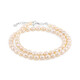 Brazalete en plata con Perla durazno Freshwater (TPC)