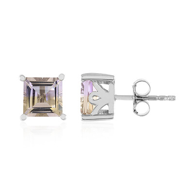 Pendientes en plata con Ametrino