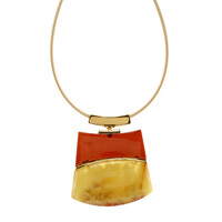 Collar en plata con Ámbar báltico