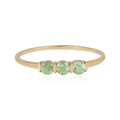 Anillo en oro con Demantoide