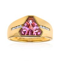 Anillo en oro con Diáspora rosa (AMAYANI)
