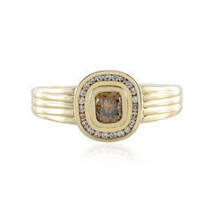 Anillo en oro con Diamante chocolate SI2 (de Melo)