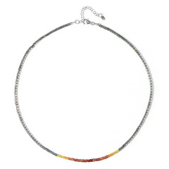 Collar en plata con Diamante plateados