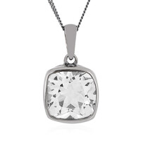 Collar en plata con Topacio blanco