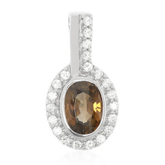 Colgante en plata con Zircón canela
