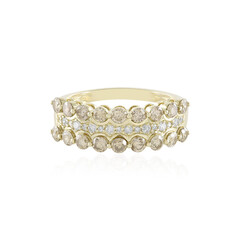 Anillo en oro con Diamante champán I2 (de Melo)