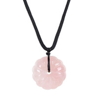 Collar con Cuarzo rosa