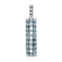 Colgante en plata con Diamante fantasía
