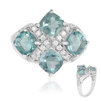 Anillo en plata con Fluorita de Esperanza