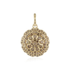 Colgante en oro con Diamante champán I2 (de Melo)