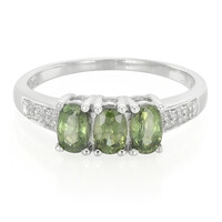 Anillo en plata con Zafiro de Mozambique