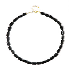 Collar en plata con Turmalina negra