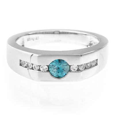 Anillo en plata con Zircón de Ratanak Kirí
