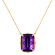Collar en oro con Amatista de Zambia (de Melo)