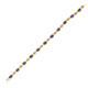 Brazalete en oro con Tanzanita (CUSTODANA)