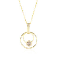 Collar en plata con Diamante champán I2
