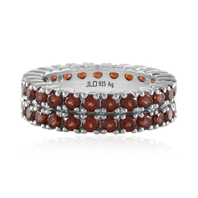 Anillo en plata con Granate de Mozambique