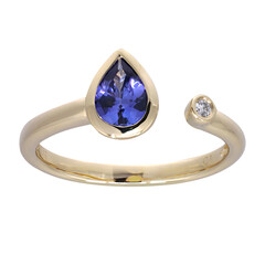 Anillo en oro con Tanzanita AAA (CIRARI)
