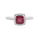 Anillo en plata con Rubí de Bemainty