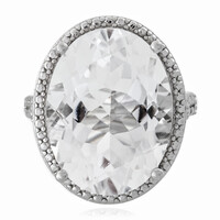 Anillo en plata con Cuarzo blanco