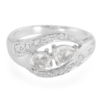 Anillo en plata con Zafiro blanco