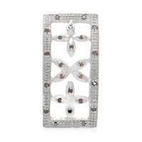 Colgante en plata con Diamante fantasía
