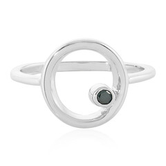 Anillo en plata con Diamante azul I3