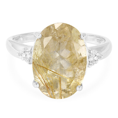 Anillo en plata con Cuarzo rutilado