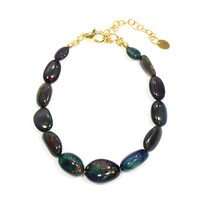 Brazalete en plata con Ópalo de Mezezo