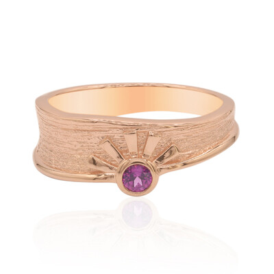 Anillo en plata con Rodolita