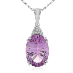 Collar en plata con Amatista Rosa de Francia