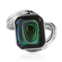 Anillo en plata con Concha de Abalone