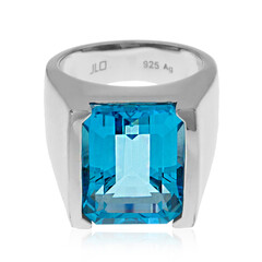 Anillo en plata con Topacio de Marambaia