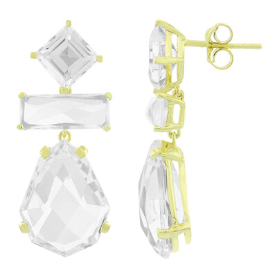 Pendientes en plata con Cuarzo blanco (TPC)