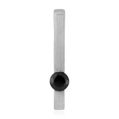 Colgante en plata con Espinela negra