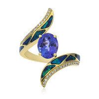 Anillo en oro con Tanzanita AAA (CIRARI)